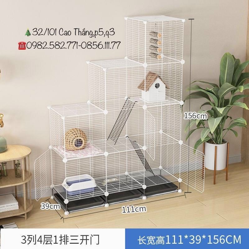 Tấm lưới sắt mắt nhỏ màu trắng, đen size 35x35cm làm chuồng nuôi bò sát, mèo con, kệ sách, tủ kệ trang trí_tặng chốt