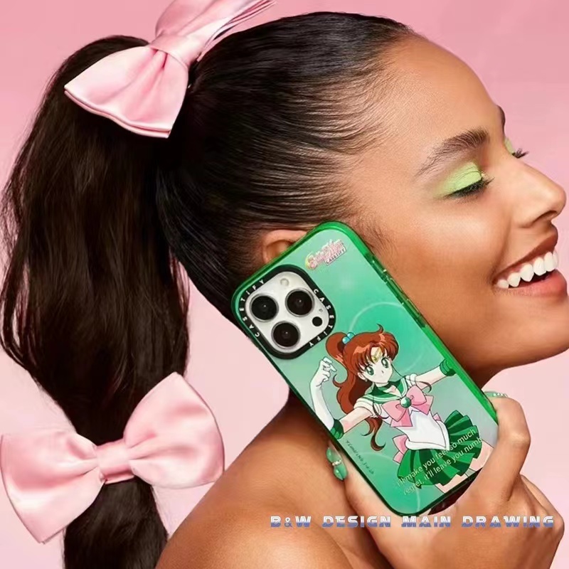 Ốp Điện Thoại Mềm Trong Suốt Chống Sốc In Hình Hoạt Hình Sailor Moon Cho iPhone 13 12 11 Pro MAX IX XS MAX XR 6 6s 7 8 Plus