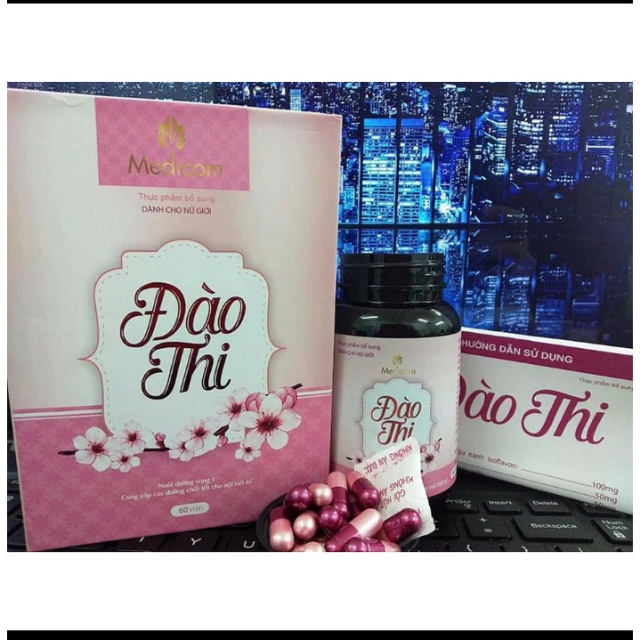 (CHÍNH HÃNG 100%) Viên uống tăng kích thước vòng 1- ĐÀO THI