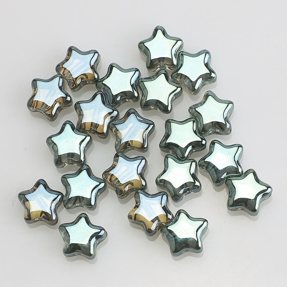 Bộ 100 Hạt Pha Lê Hình Ngôi Sao Năm Cánh Kích Thước 8mm