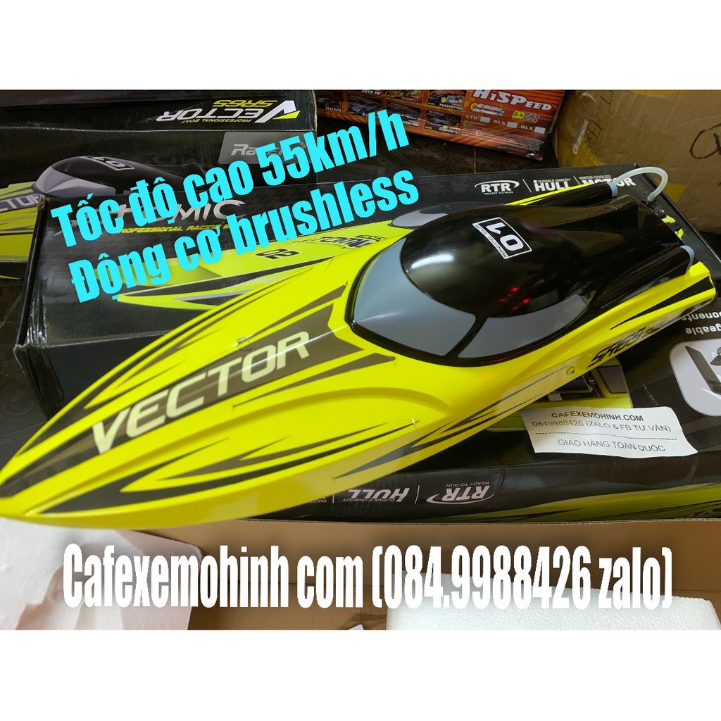 Tàu điều khiển size to Vector SR65 55km/h động cơ brushless nâng cấp tay điều khiển 500m xịn sò