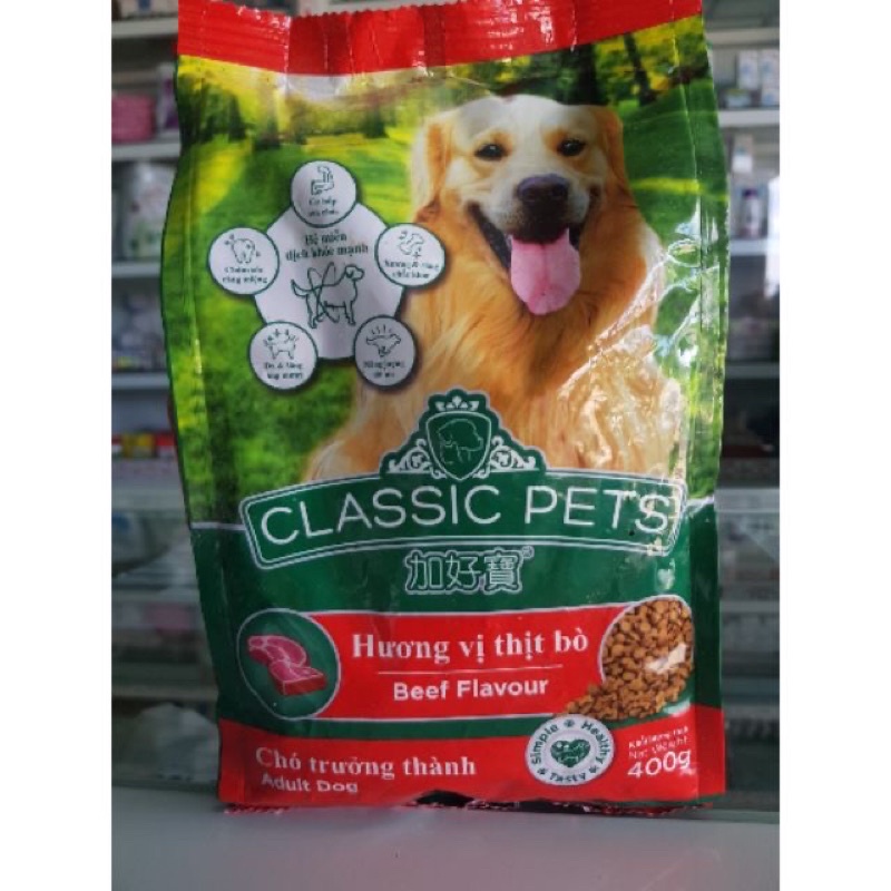 Thức ăn cho chó Classic Pet vị bò 400g