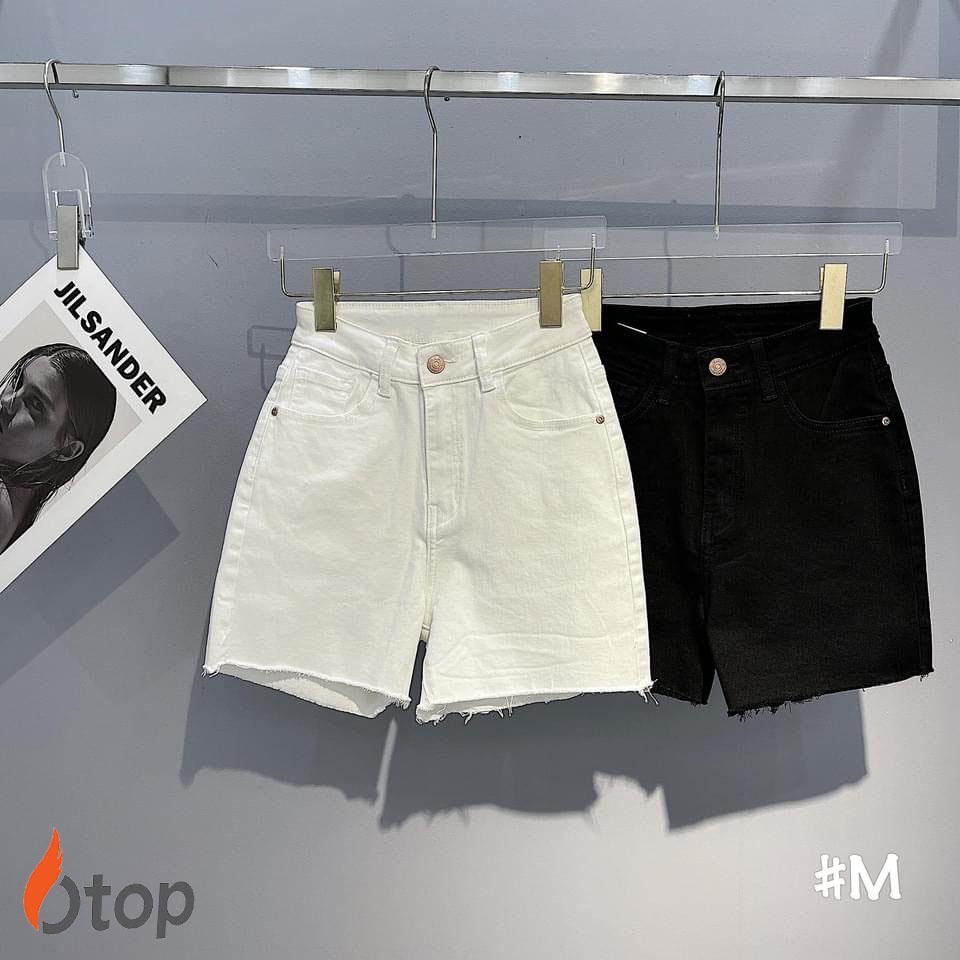 Quần Short Bò 2 Màu Đen Trắng OTOP