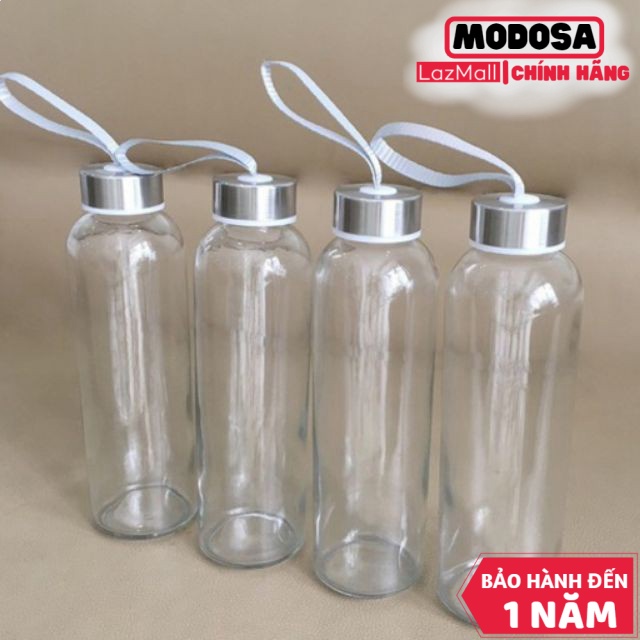 Bình Nước Vouller Thủy Tinh Bình Thủy Tinh 500Ml Chai Thủy Tinh Có Dây Xách