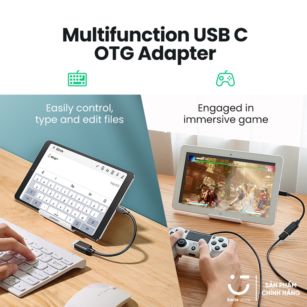 Cáp OTG TYPE C UGREEN 3.0 USB To Type C Cao Cấp UGREEN US154 - Hàng Chính Hãng