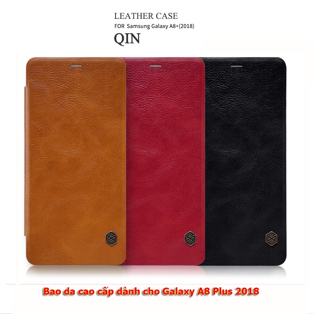 Bao da Samsung Galaxy A8 2018 Nillkin Qin Leather Case sang trọng