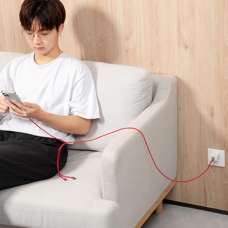 Cáp Sạc Baseus Usb 3 Trong 1 Cho Iphone Xr Xs Max Samsung S10 Huawei_TOPBUY24HMall