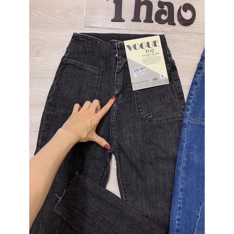 quần jean lưng cao 2 núc có túi | BigBuy360 - bigbuy360.vn