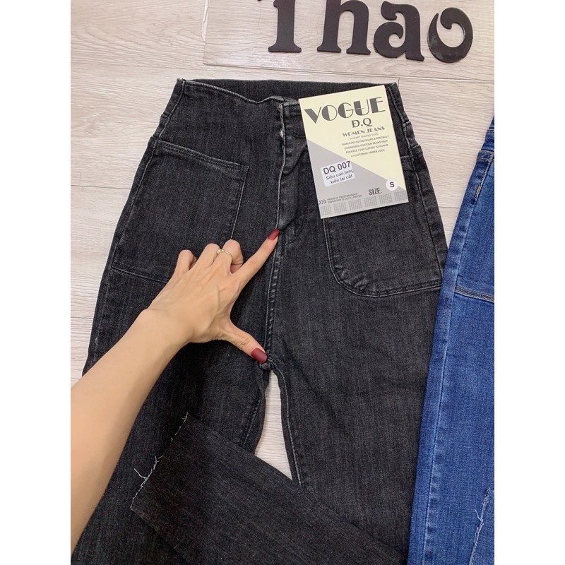 quần jean lưng cao 2 núc có túi