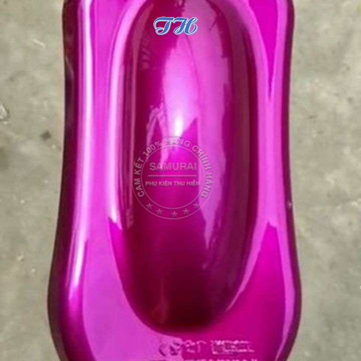 Sơn Xịt Samurai chuyên dùng cho xe máy màu hồng honda Magenta H168 * chống cháy, chống rạn nứt, vòi xịt chống chảy