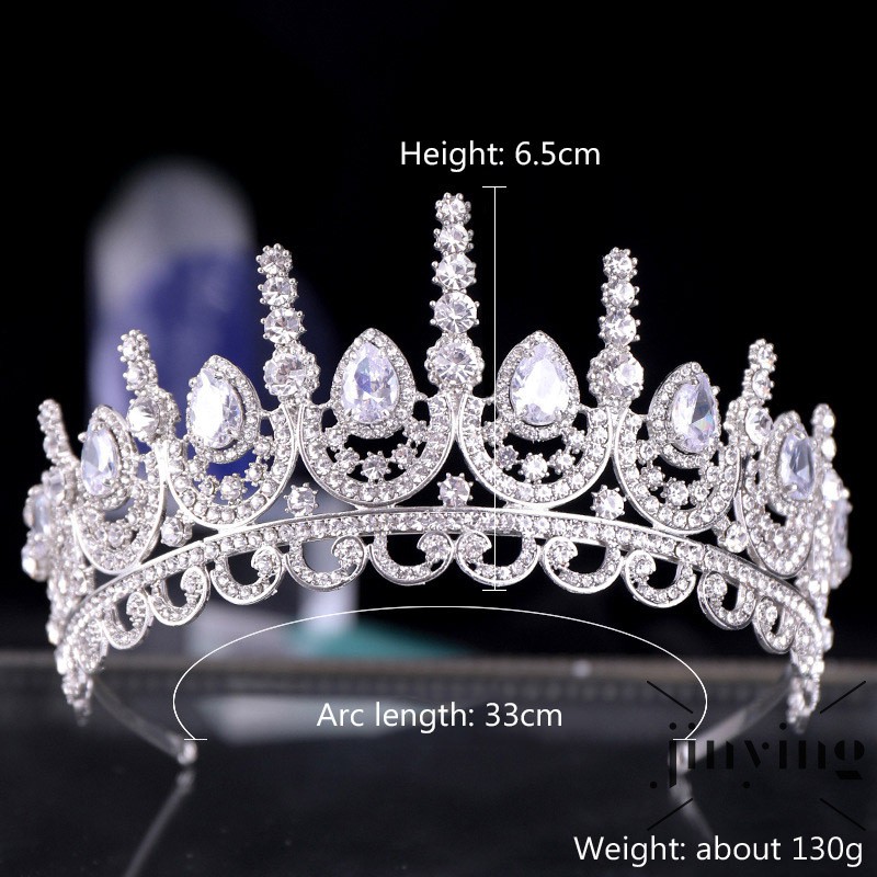 GETNOIVAS Vương miện cô dâu đính đá thời trang
