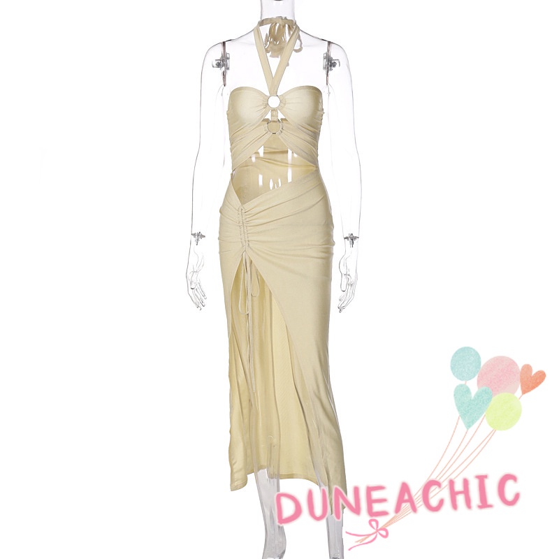 Đầm DUNEA cổ yếm thiết kế khoét lỗ phong cách quyến rũ