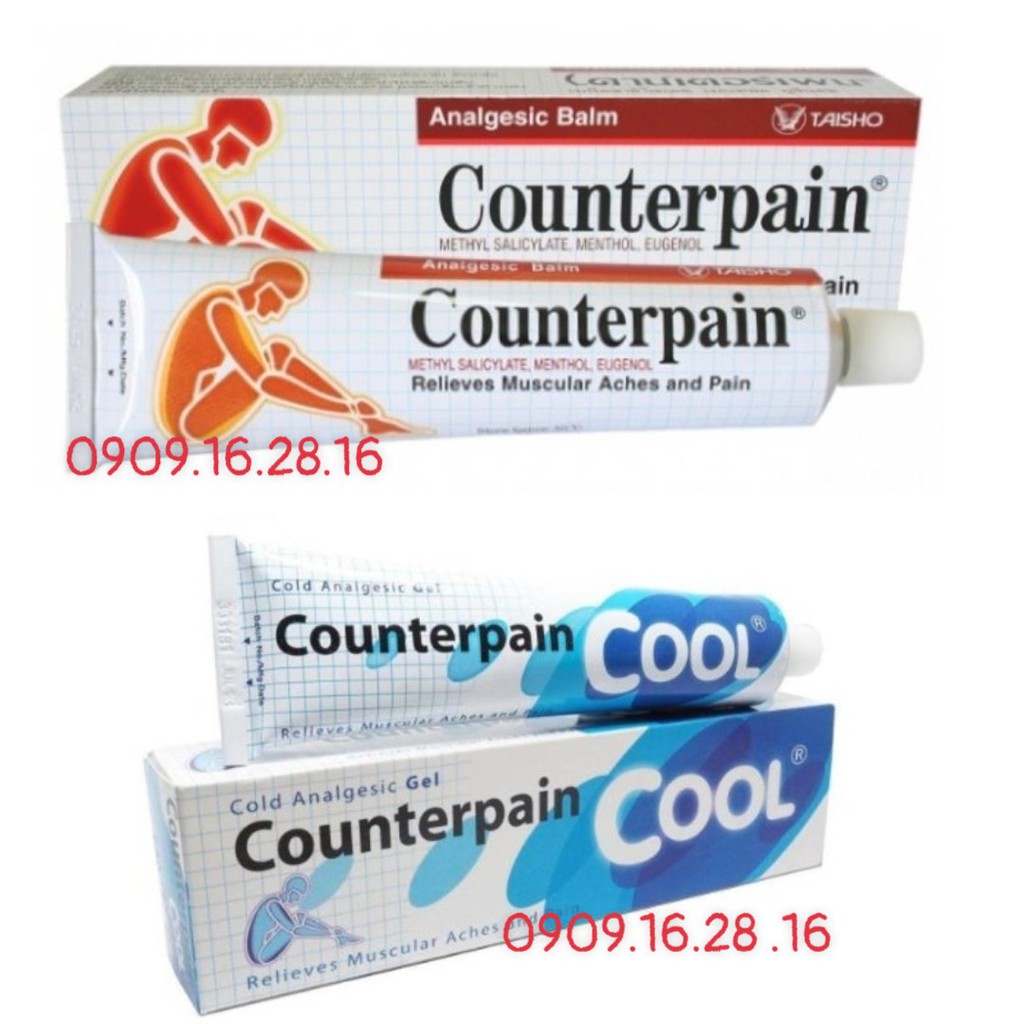 DẦU XOA BÓP COUNTERPAIN COOL THÁI LAN 60 GRAM, 120 GRAM