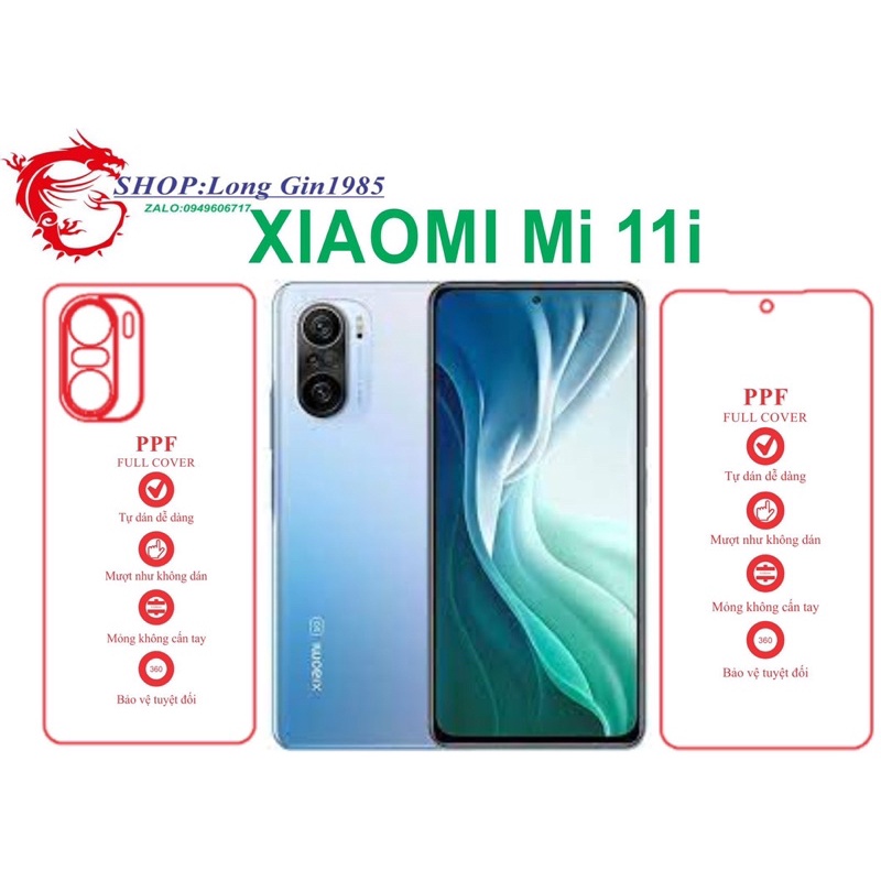 Xiaomi Mi 11i miếng dán trong Ppf mặt sau và mặt trước chống va đập chống trầy xước