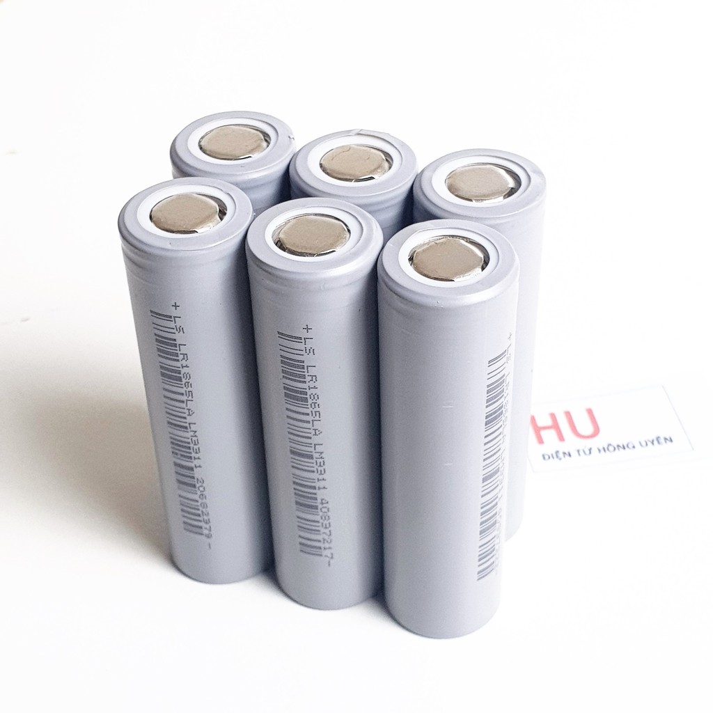 2 6Cell Pin Lishen Xám  3.7V 2000mAh xả cao 20A. Nội trở thấp dùng đóng pin máy khoan, pin dự phòng...