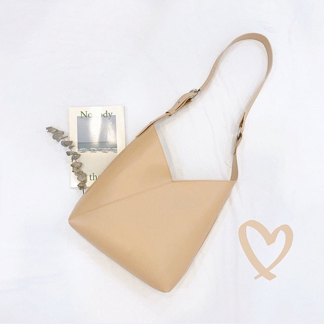 Beige Cut-out Bag