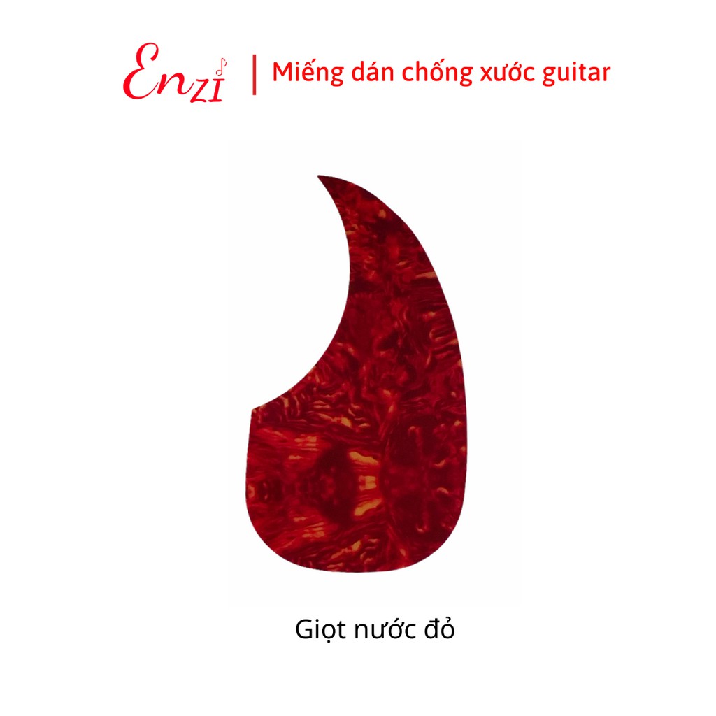 Miếng dán Hình chim đỏ chống trầy xước cho đàn guitar acoustic, classic Enzi