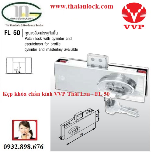 Khóa kẹp chân kính VVP Thái Lan - FL50