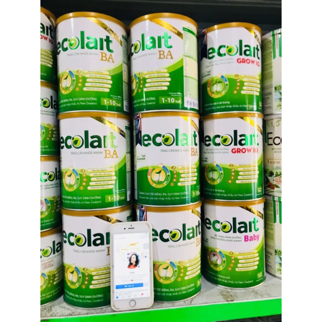 Sữa bột Ecolait Grow IQ , BA (900g)
