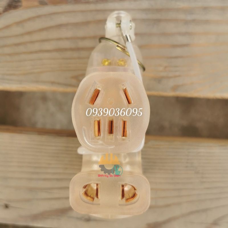 Combo 1 Ổ Cắm Đúc Cao Su 5 Lổ Và 1 Phích Cắm Điện Chống Vỡ IP44 Tiêu Chuẩn Châu Âu - Giá hủy diệt