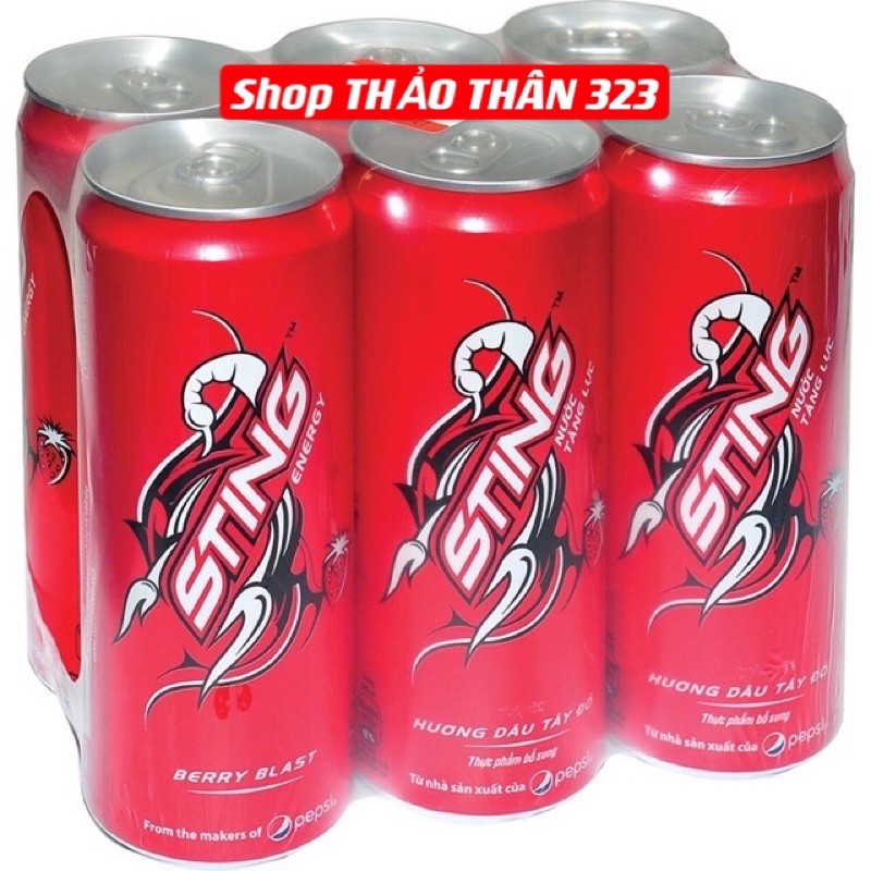 ❤Nước Tăng Lực Sting Chai 330ml (1lốc x6 chai)