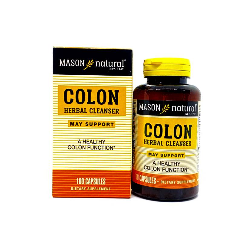 Viên Uống MASON NATURAL Colon Herbal Cleanser Giúp Giảm Các Triệu Chứng Đại Tràng