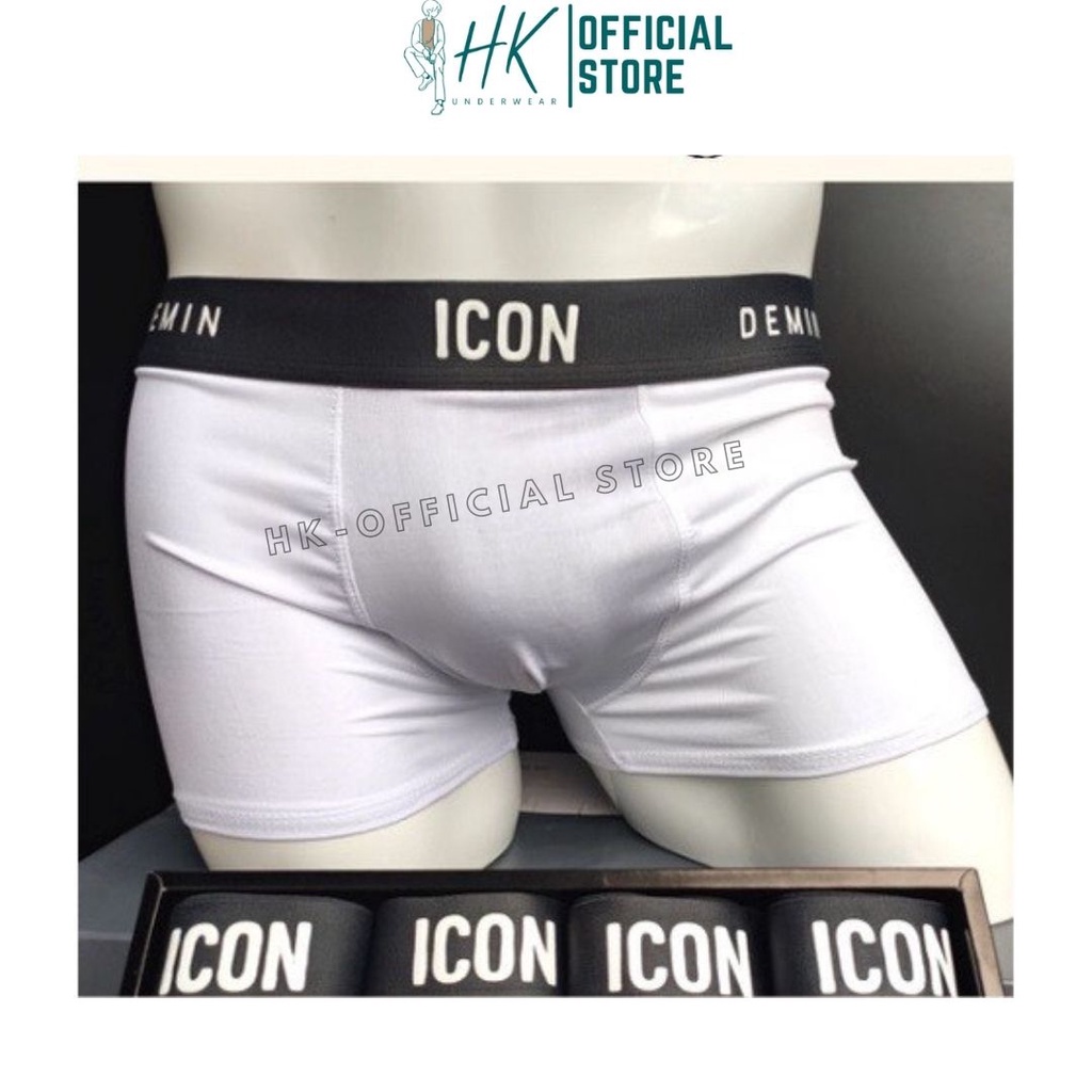 Quần Lót Nam Boxer Thun Lạnh Combo 4 Cái, Quần Sịp Nam Boxer Cao Cấp Co Giãn 4 Chiều Cực Thoáng Khí Kháng Khuẩn.