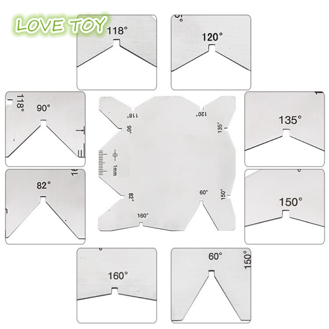 Set 3 Thước Đo Góc Mũi Khoan Đa Năng Bằng Thép Không Gỉ