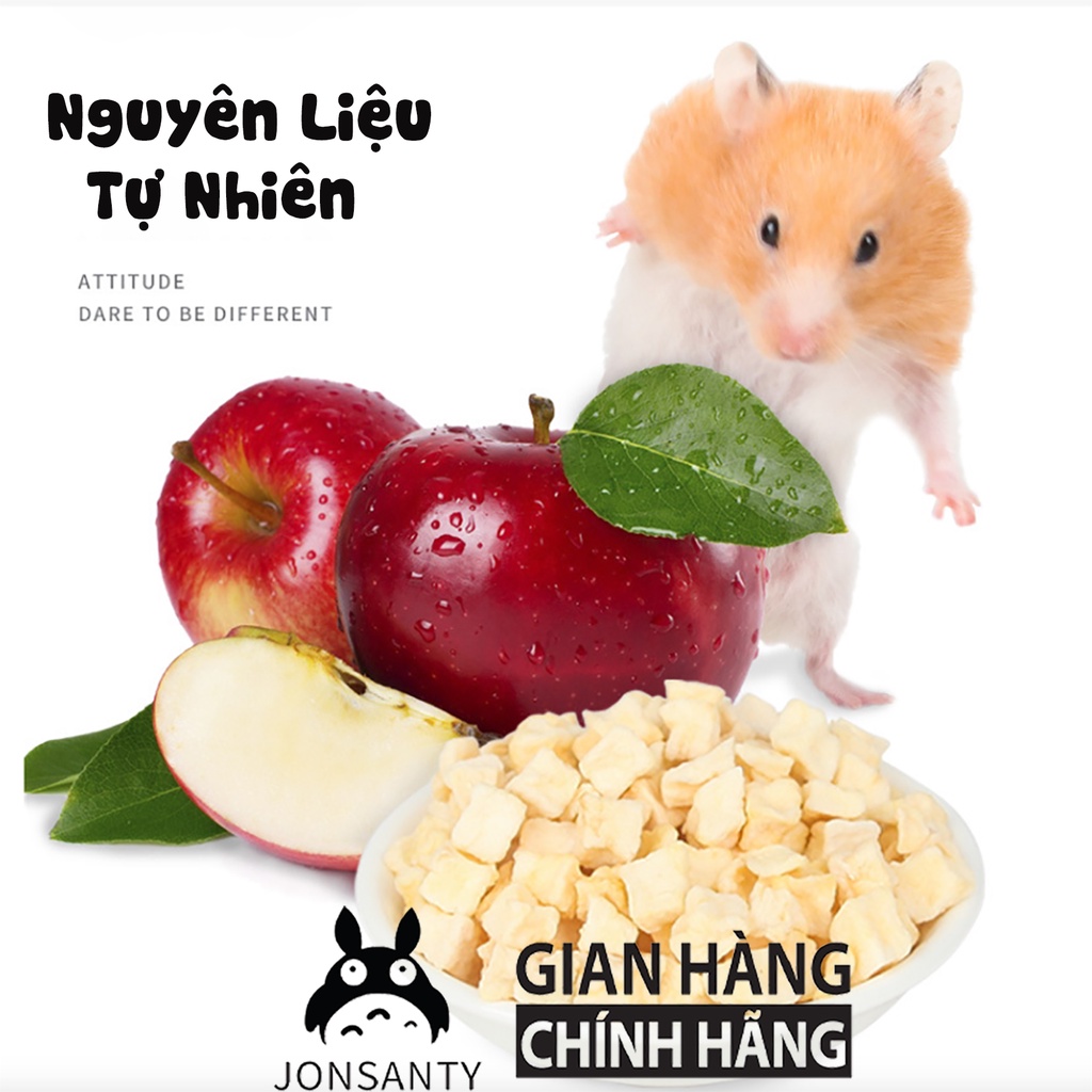 Táo sấy lạnh cho nhím, sóc bay, chuột hamster, thú cưng nhỏ, chim hộp 500ML hàng hãng JONSANTY CST032