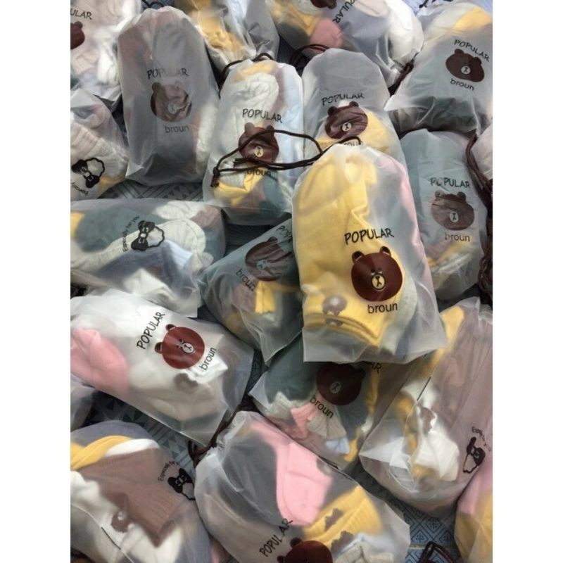 TẤT GẤU NỮ ĐỦ MÀU CỔ NGẮN( TÚI 10 ĐÔI)