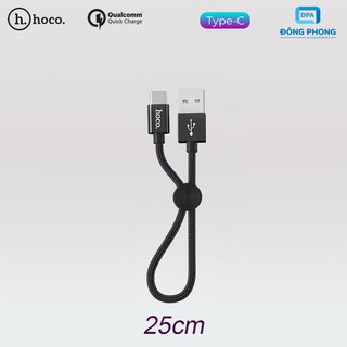 Cáp sạc nhanh type-c chính hãng hoco x35 dài 25cm