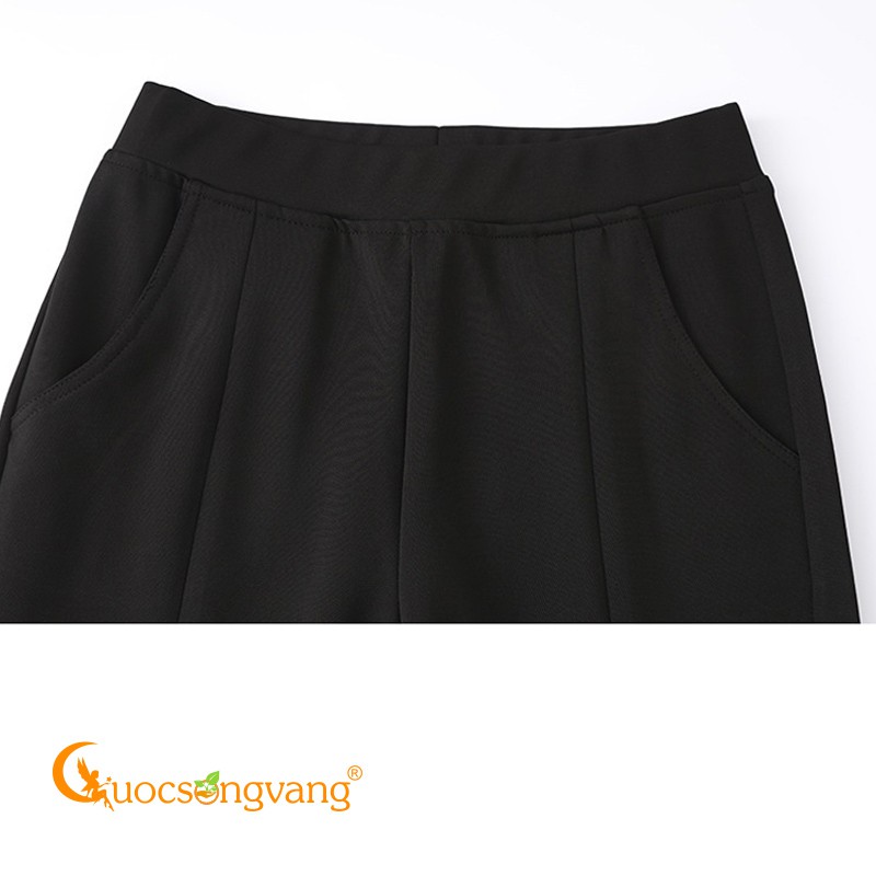 Quần công sở nữ ống loe quần treggings lưng thun lưng cao GLQ070 | WebRaoVat - webraovat.net.vn