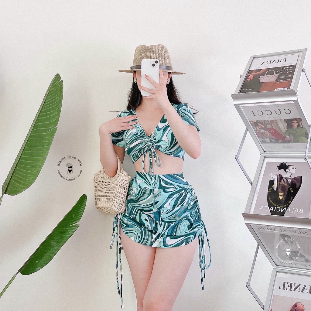 (FREE SHIP) Đồ bơi nữ bikini 2 mảnh kín đáo đi biển đẹp xinh đẹp