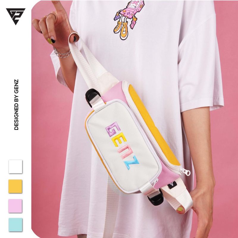 Túi bao tử nam nữ unisex GENZ phong cách tone màu pastel trẻ trung TA068