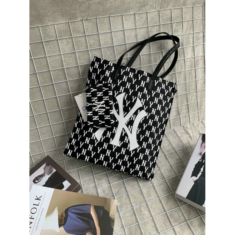 (HÀNG XUẤT DƯ) Túi chợ, Túi đeo vai, Tote M/L/B N/Y Monogram đen HÀNG T-Q-X-K Chuẩn Xịn Sát Gốc nhất