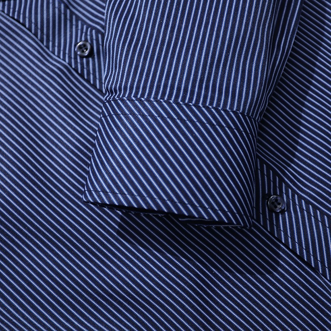 [HÀNG VIỆT NAM] Áo Sơ Mi Nam Công Sở Thương Hiệu Anton Dài Tay Vải Cotton Kẻ Sọc Dọc Màu Xanh Tím Than - 303 | BigBuy360 - bigbuy360.vn