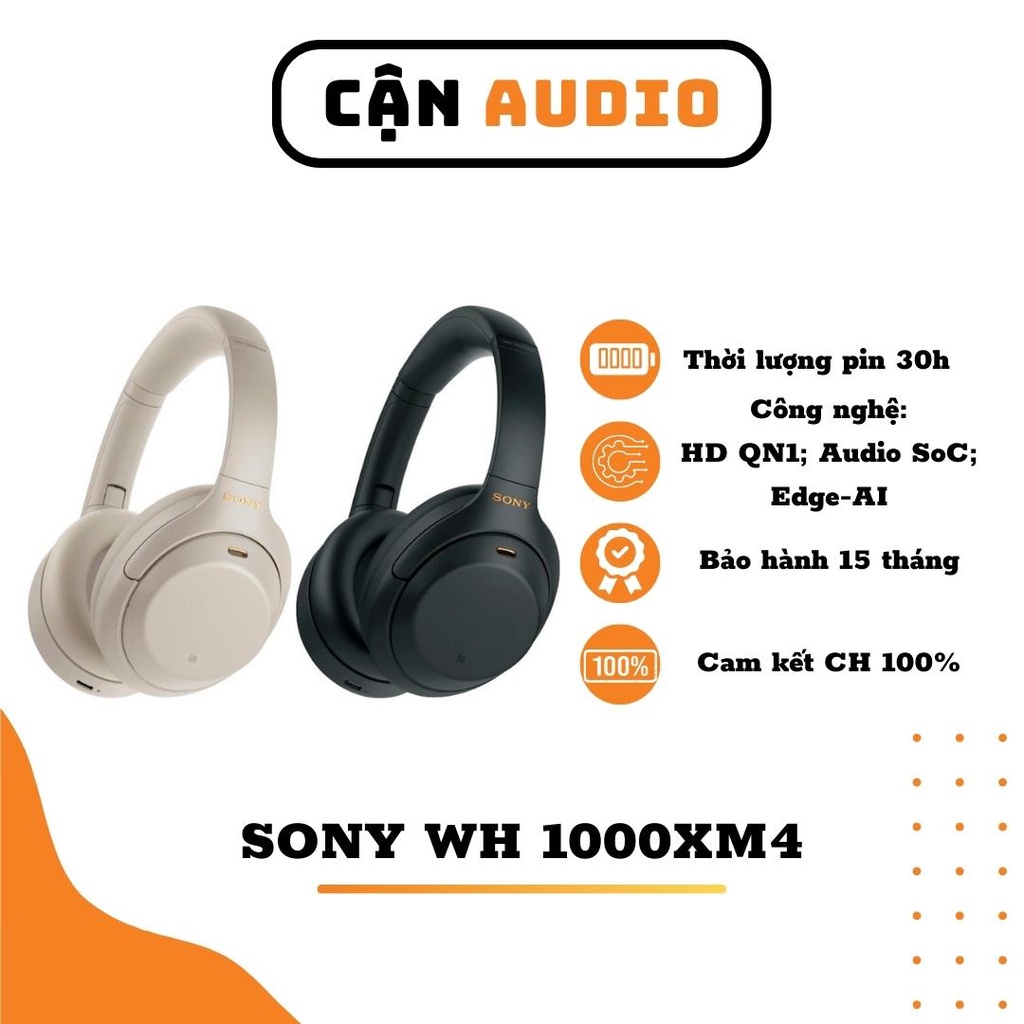 Tai Nghe Bluetooth Sony WH 1000XM4 - Cận Audio