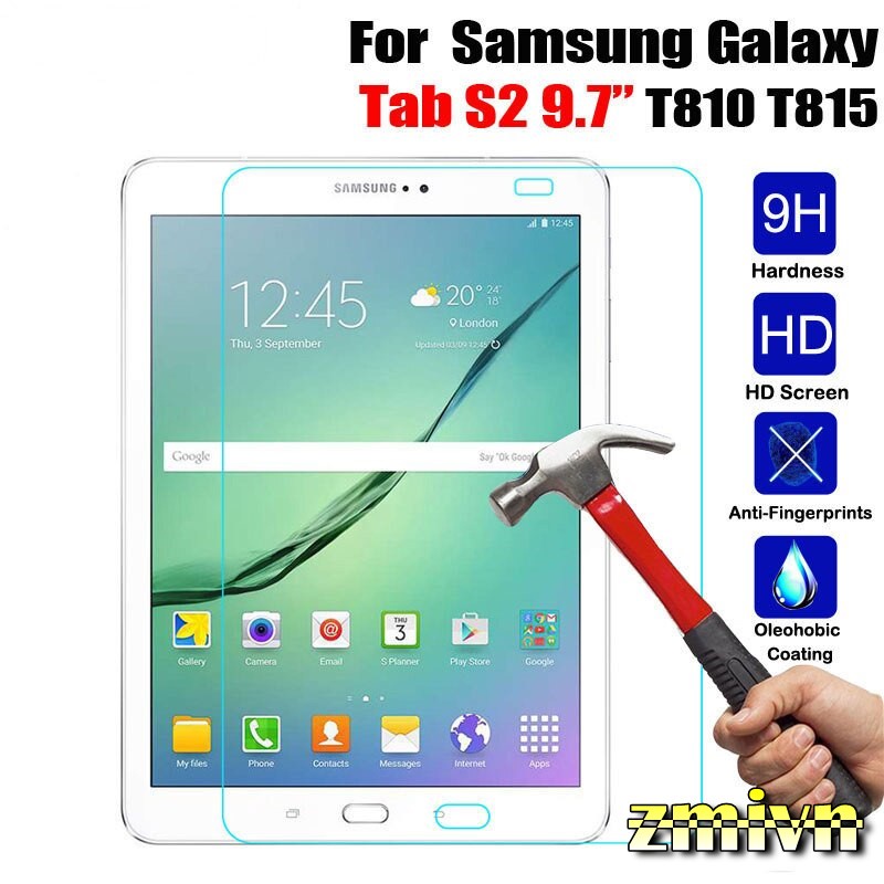 Kính Cường Lực Samsung Galaxy Tab S2 9.7 Sm T810 T815 T817 bảo vệ màn khỏi trầy xước