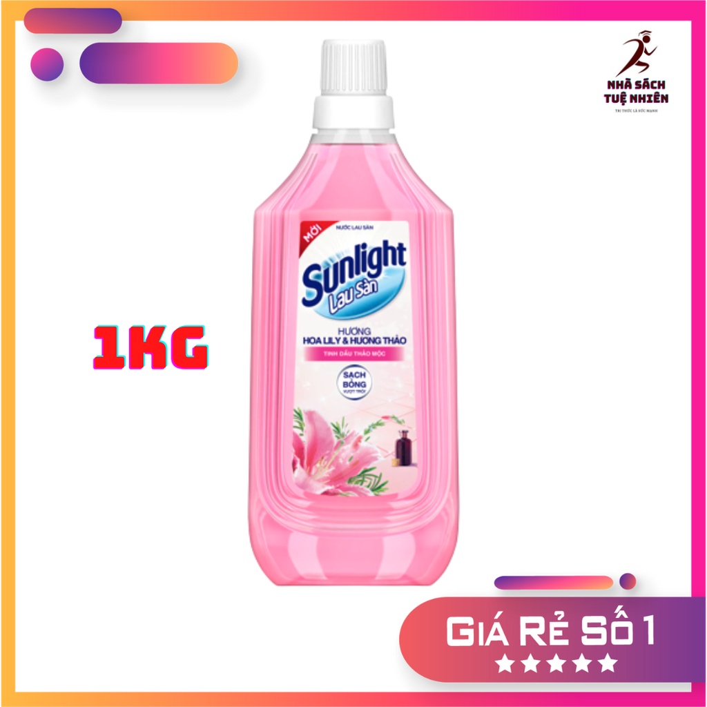 Nước lau sàn Sunlight chai 1kg dung dịch lau sàn Sunlight chất lau sàn Sunlight