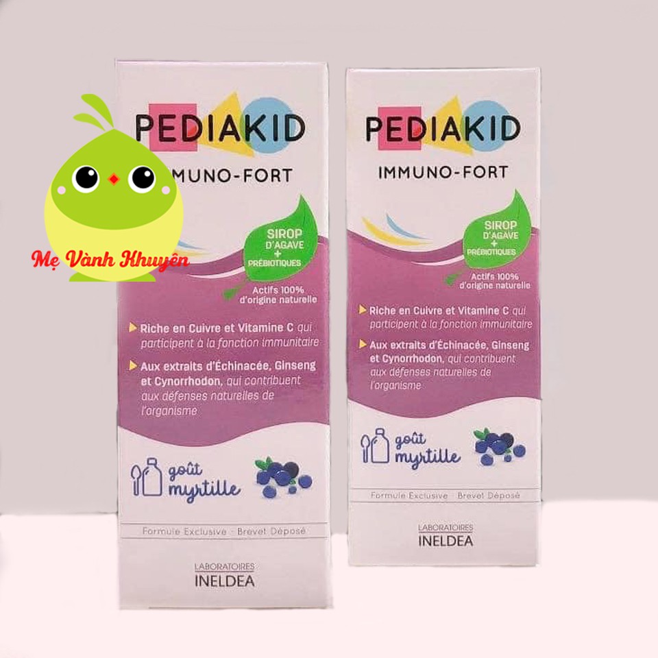 Tăng sức đề kháng cho trẻ Pediakid Immuno Fort/Sambucol for kids Liquid/Baby Drops, Pháp/UK (125ml)