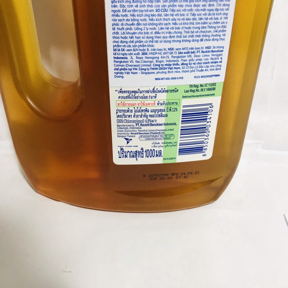 Dung dịch diệt khuẩn đa năng dạng nước Dettol 1000ml