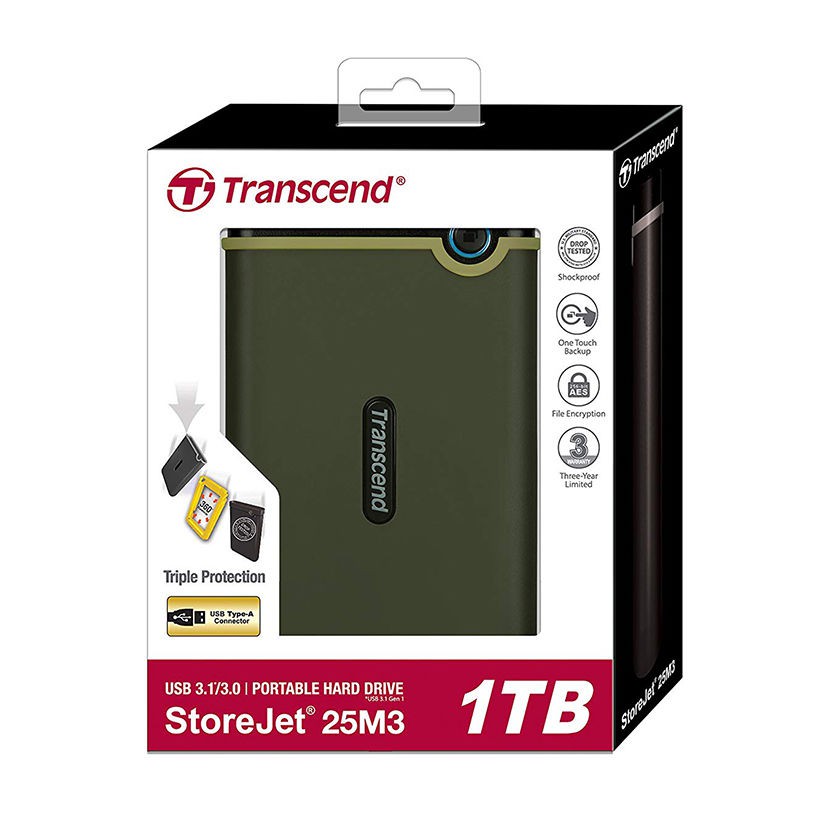 Ổ cứng di động HDD Transcend 1TB M3G | WebRaoVat - webraovat.net.vn