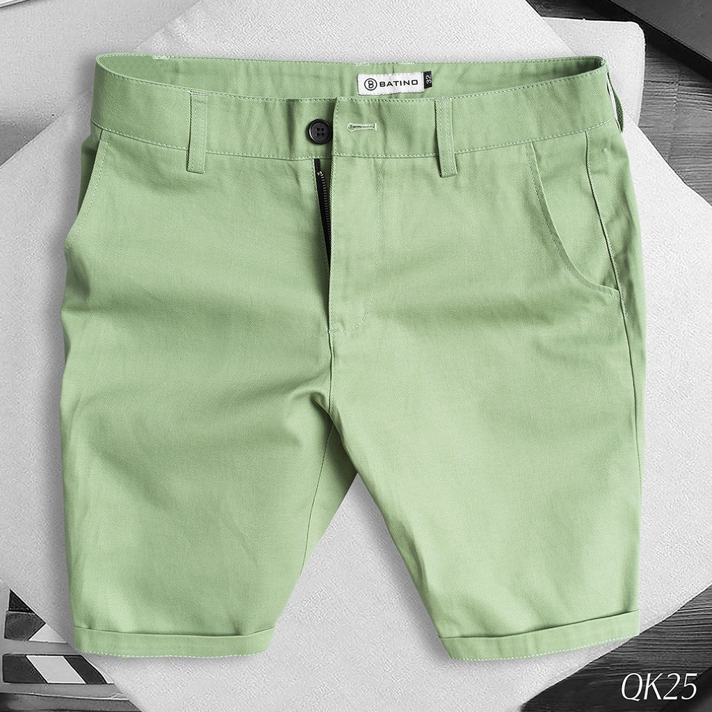 Quần Cộc Nam Vải Kaki Cao Cấp Phong Cách Hàn Quốc Thời Trang BATINO