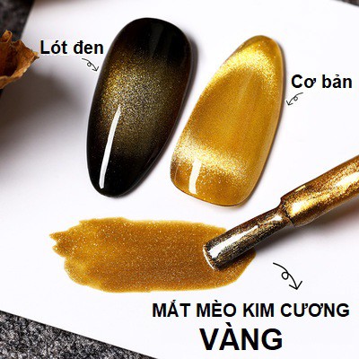 Sơn mắt mèo kim cương vàng AS