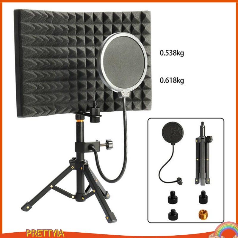 Tấm Chắn Cách Âm Kèm Giá Đỡ Có Thể Điều Chỉnh Cho Phát Sóng