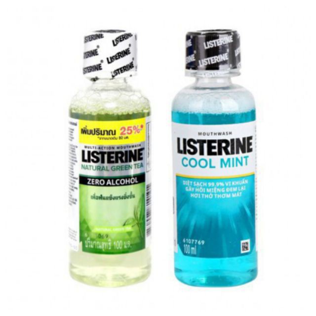 Nước súc miệng Listerine Cool Mint 80ml VÀ 100ML