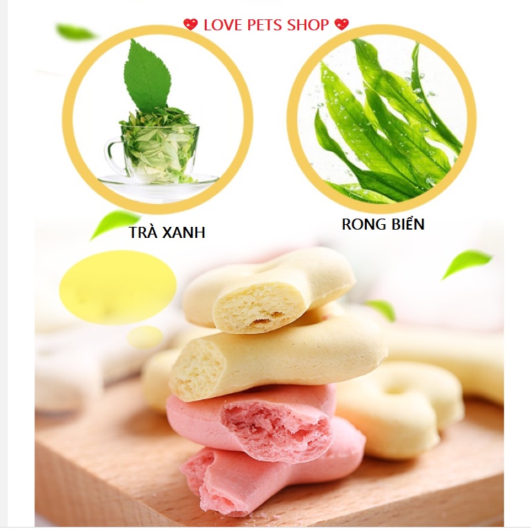 Bánh thưởng, bánh quy sữa cho Chó - Love Pets Shop