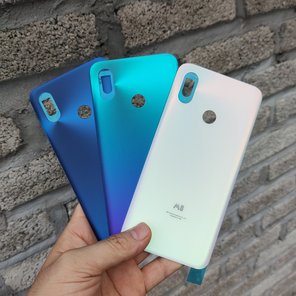 Nắp lưng kính Mi 8 / Mi 8 Ee / Mi 8 pro Ánh tím