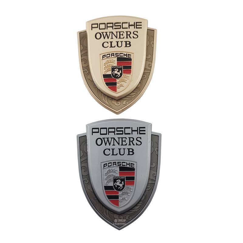 1 Miếng Dán Logo Kim Loại Trang Trí Xe Hơi Porsche