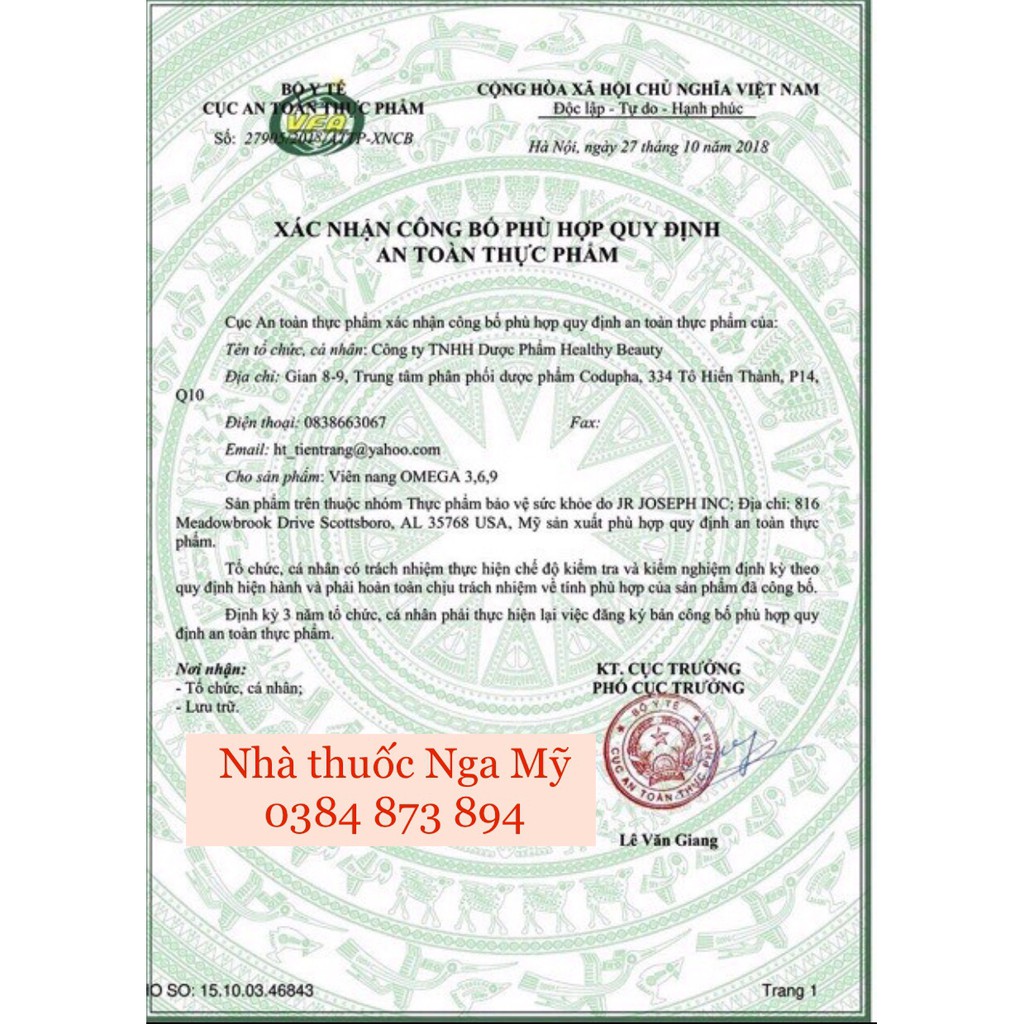 Omega 369 Của Healthy Care Úc 200 Viên | Thế Giới Skin Care